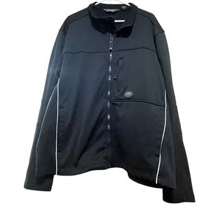 Eddie Bauer Fleece Lined Water Repellent Jacket Size XXL Black on Black